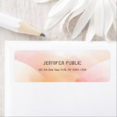 Moderne Farben Elegante Einfache Rücksendeadresse (Insitu)