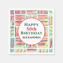 Moderne Farben fabelhaft 50. Geburtstag