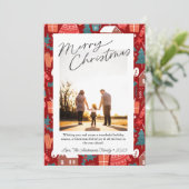 Moderne Farben frohe Weihnachten (Stehend Vorderseite)