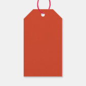 Moderne Farben frohe Weihnachten Geschenkanhänger (Rückseite)