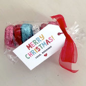 Moderne Farben frohe Weihnachten Geschenkanhänger