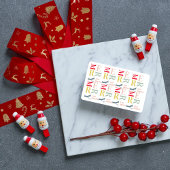 Moderne Farben fröhlich und hell | Happy Holidays Visitenkarte