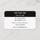 Moderne Farben gestalten Personalisierte Visitenka Visitenkarte (Vorderseite)