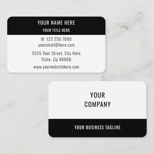 Moderne Farben gestalten Personalisierte Visitenka Visitenkarte (Vorne/Hinten)