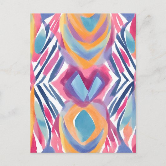 Moderne Farben heute | Wasserfarbenleuchte Postkarte (Vorderseite)