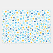 Moderne Farben in Hanukkah Geschenkpapier Set (Vorderseite)