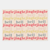 Moderne Farben Jingle Bell Jingle Bell Geschenkpapier Set (Vorderseite 3)