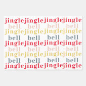 Moderne Farben Jingle Bell Jingle Bell Geschenkpapier Set (Vorderseite 2)
