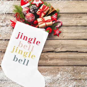 Moderne Farben Jingle Bell Jingle Bell Kleiner Weihnachtsstrumpf