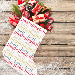 Moderne Farben Jingle Bell Jingle Bell Kleiner Weihnachtsstrumpf