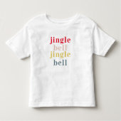 Moderne Farben Jingle Bell Jingle Bell Kleinkind T-shirt (Vorderseite)
