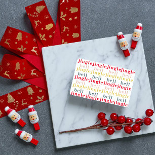 Moderne Farben Jingle Bell Jingle Bell Visitenkarte