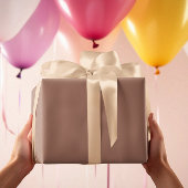 Moderne Farben - Kakaobraun-Papierrolle Geschenkpapier