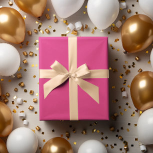 Moderne Farben Neon Pink Lila Wrapping Paper Roll Geschenkpapier