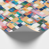 Moderne Farben Pinselstriche Pinselstriche Malerei Geschenkpapier (Ecke)