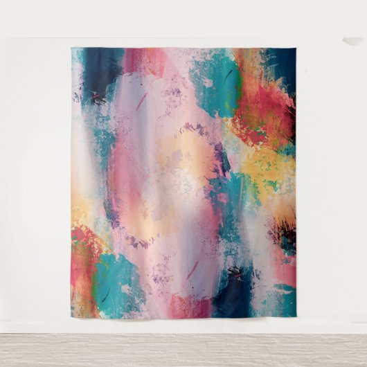 Moderne Farben Pinselstriche Pinselstriche Malerei Wandteppich (Vorderseite)