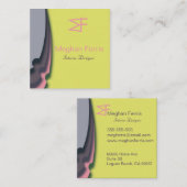 Moderne Farben Quadratische Visitenkarte (Vorne/Hinten)