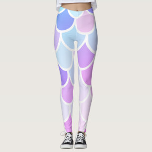 Moderne Farben, schöne Meerjungfrau, nahtloses Mus Leggings
