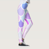 Moderne Farben, schöne Meerjungfrau, nahtloses Mus Leggings (Rechts)