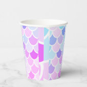 Moderne Farben, schöne Meerjungfrau, nahtloses Mus Pappbecher (Rechts)