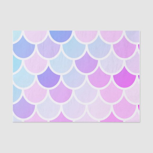 Moderne Farben, schöne Meerjungfrau, nahtloses Mus Seidenpapier (Vorderseite)