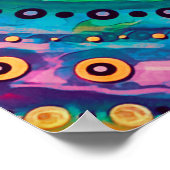 Moderne Farben sehen gute Zitatsinspirizität Poster (Ecke)