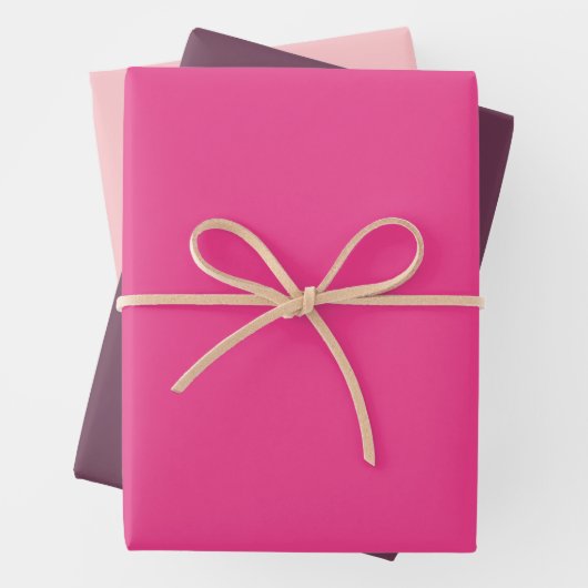 Moderne Farben - Set 13 Papierfolien Geschenkpapier Set (Beispiel)