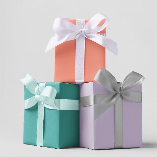 Moderne Farben - Set 3 Verpackungspapierblätter Geschenkpapier Set