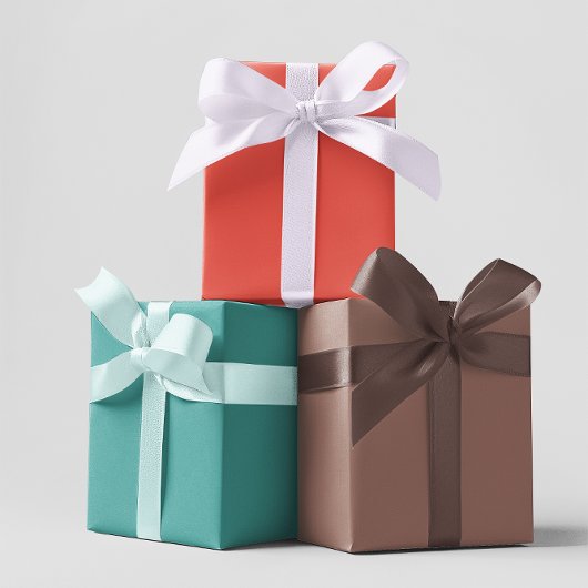 Moderne Farben - Set 5 Verpackungspapierblätter Geschenkpapier Set