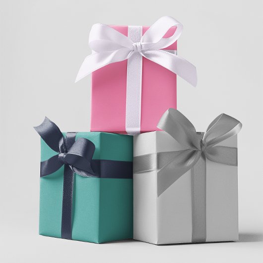 Moderne Farben - Set 7 Verpackungspapierblätter Geschenkpapier Set