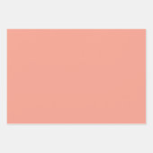 Moderne Farben Weichpfirsichfolienblätter Geschenkpapier Set (Vorderseite 2)