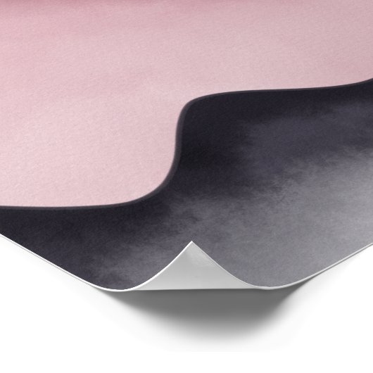 Moderne, farbenfrohe Abstrakte Berge Poster (Ecke)