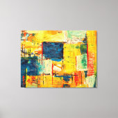 Moderne farbenfrohe abstrakte Expression Leinwanddruck (Vorderseite)