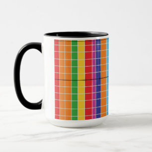 Moderne farbenfrohe abstrakte geometrische Kaffeet Tasse