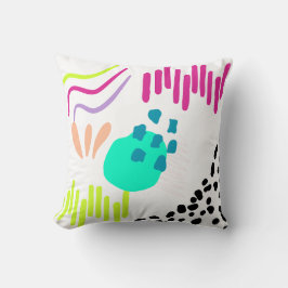 Moderne, farbenfrohe Abstrakte Muster. Kissen