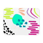Moderne, farbenfrohe Abstrakte Muster. Magnet (Horizontal)