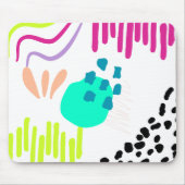 Moderne, farbenfrohe Abstrakte Muster. Mousepad (Vorne)