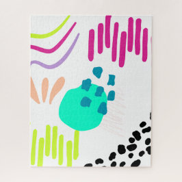 Moderne, farbenfrohe Abstrakte Muster. Puzzle