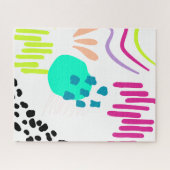 Moderne, farbenfrohe Abstrakte Muster. Puzzle (Horizontal)