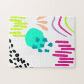 Moderne, farbenfrohe Abstrakte Muster. Puzzle (Horizontal)