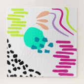 Moderne, farbenfrohe Abstrakte Muster. Puzzle (Horizontal)