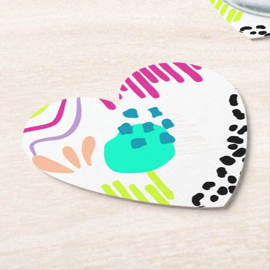 Moderne, farbenfrohe Abstrakte Muster. Untersetzer (angewinkelt)