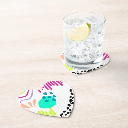 Moderne, farbenfrohe Abstrakte Muster. Untersetzer (Vor Ort)