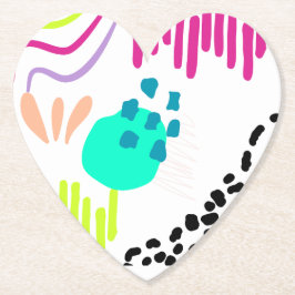 Moderne, farbenfrohe Abstrakte Muster. Untersetzer