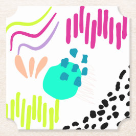 Moderne, farbenfrohe Abstrakte Muster. Untersetzer