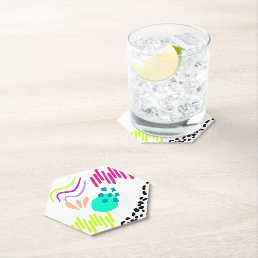 Moderne, farbenfrohe Abstrakte Muster. Untersetzer (Vor Ort)