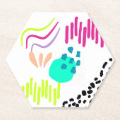 Moderne, farbenfrohe Abstrakte Muster. Untersetzer (Vorderseite)