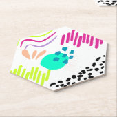 Moderne, farbenfrohe Abstrakte Muster. Untersetzer (angewinkelt)