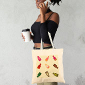 Moderne farbenfrohe Afro Combs Tasche