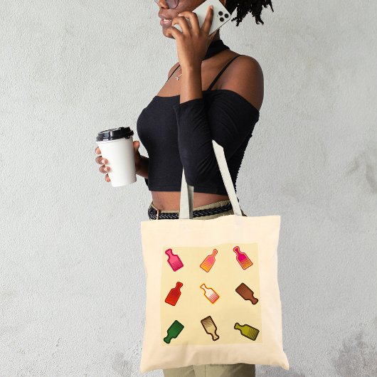 Moderne farbenfrohe Afro Combs Tasche